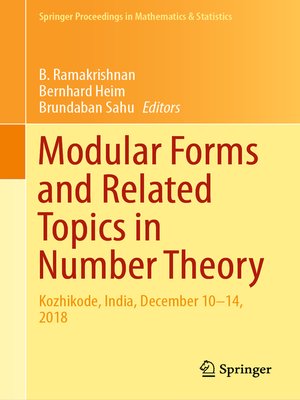 cover image of Modular Forms and Related Topics in Number Theory